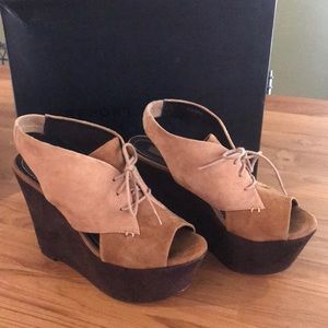 Report Signature platform suede shoes